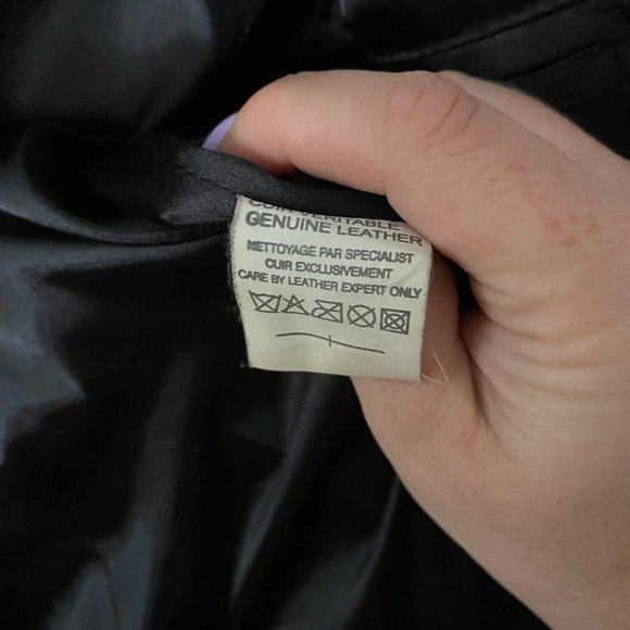 Black Genuine Leather Boxy Leather Jacket L - Picture 10 of 16